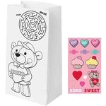 Creative Converting Valentine's Day Activity Paper Treat Bags w/ Stickers - 8ct.