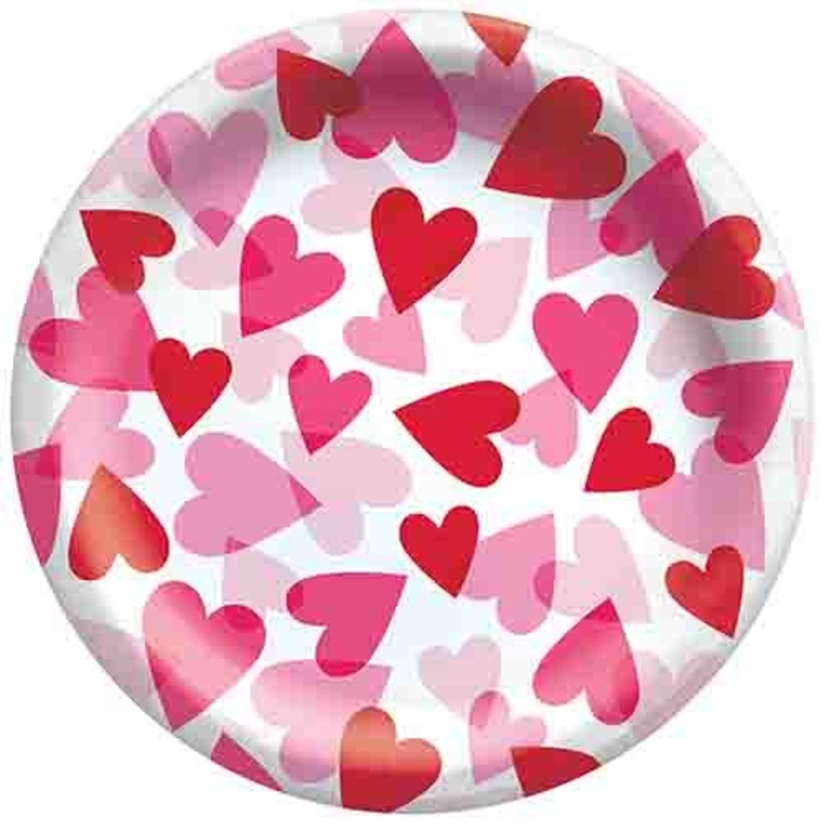 Amscan 9" Heart Party Plates - 20ct.