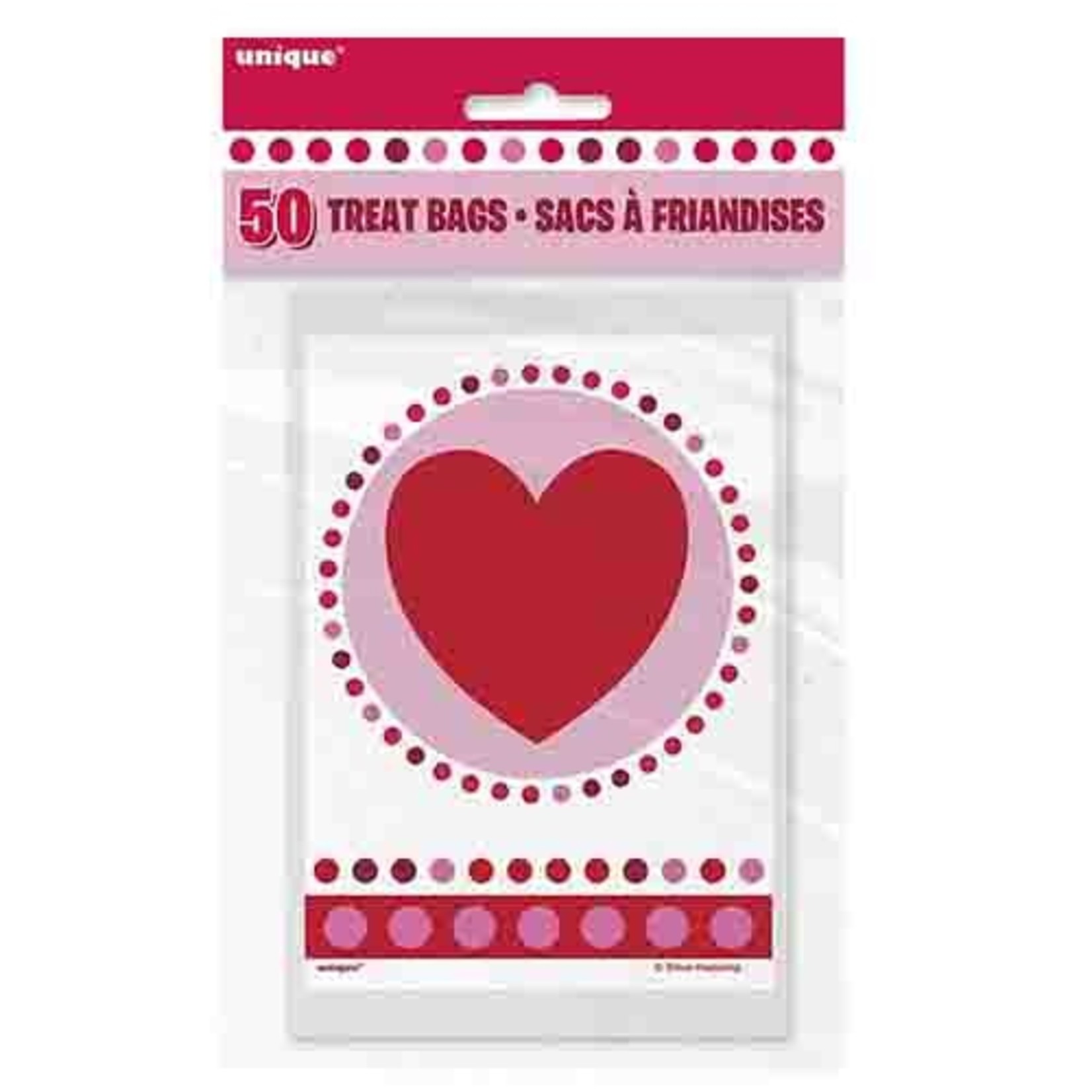 unique Mini Heart Paper Treat Bags - 50ct.
