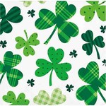 Creative Converting Patterned Shamrocks Beverage Napkins- - 16ct.