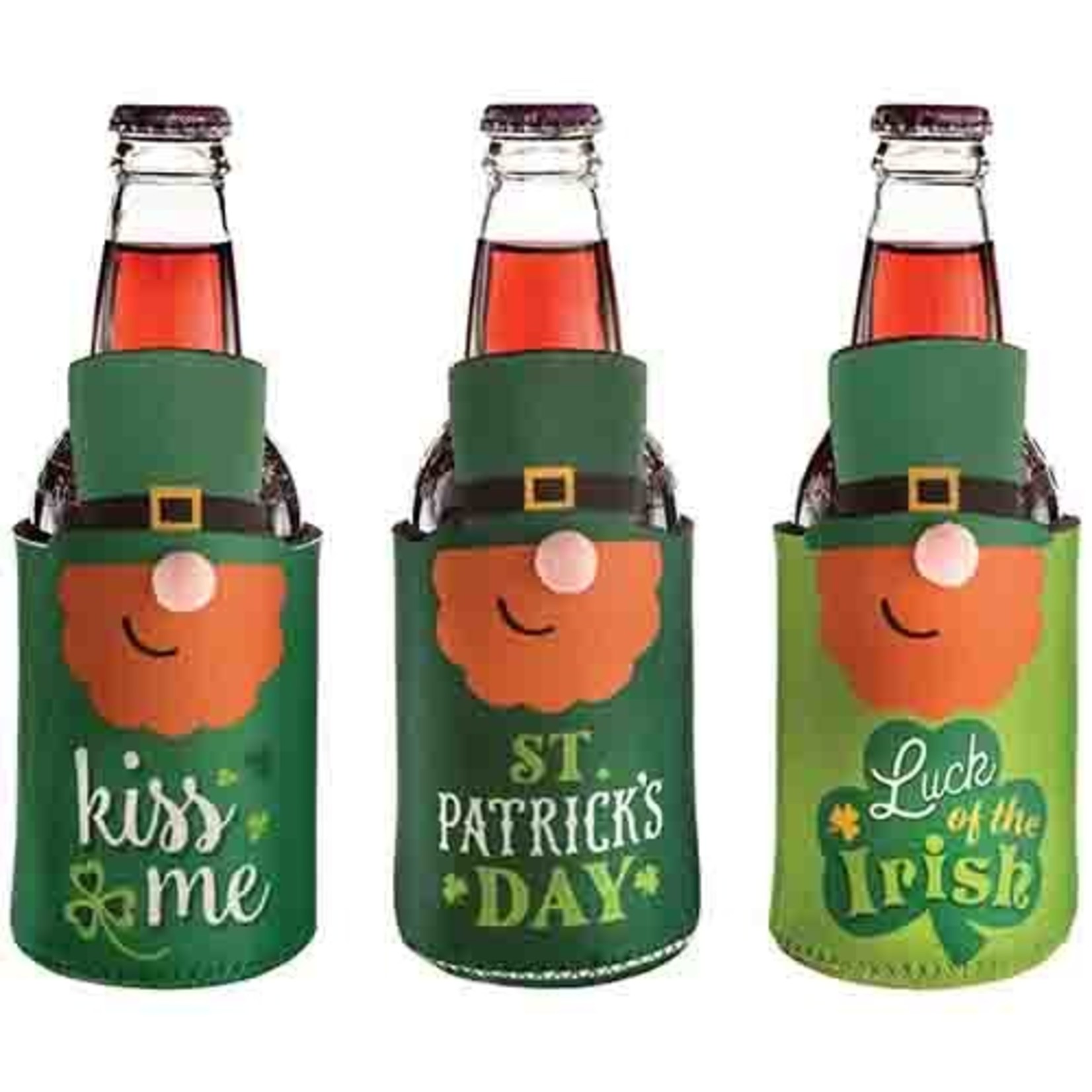 Amscan St. Patrick's Day Beer Bottle Covers - 3ct.