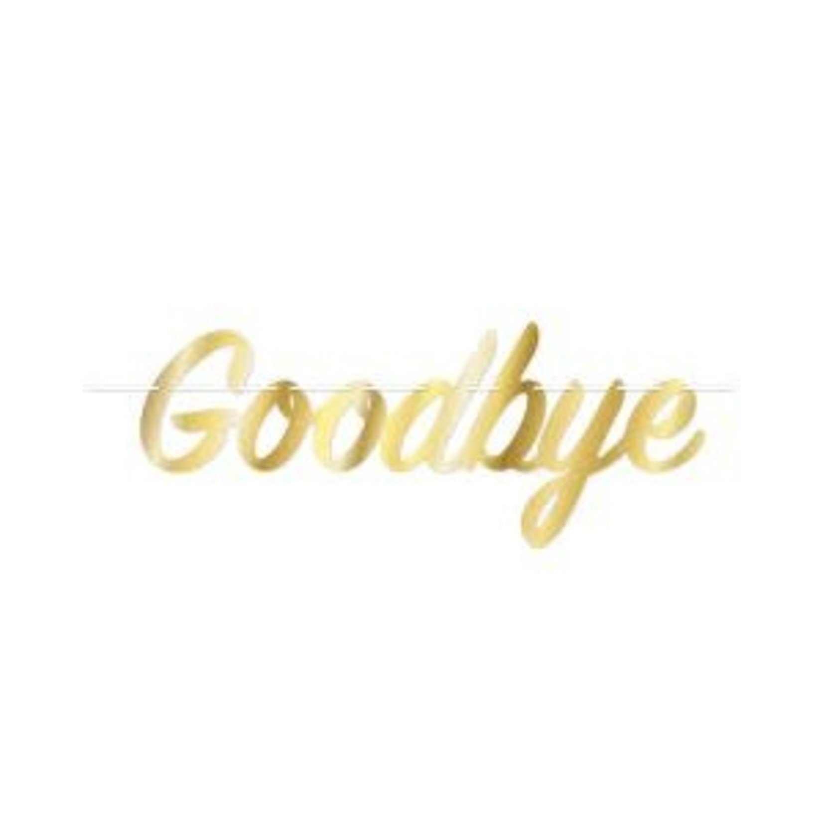 Beistle Gold Goodbye Banner - 21"