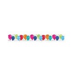 Beistle 5' Metallic  Balloons Fringe Banner - 1ct.