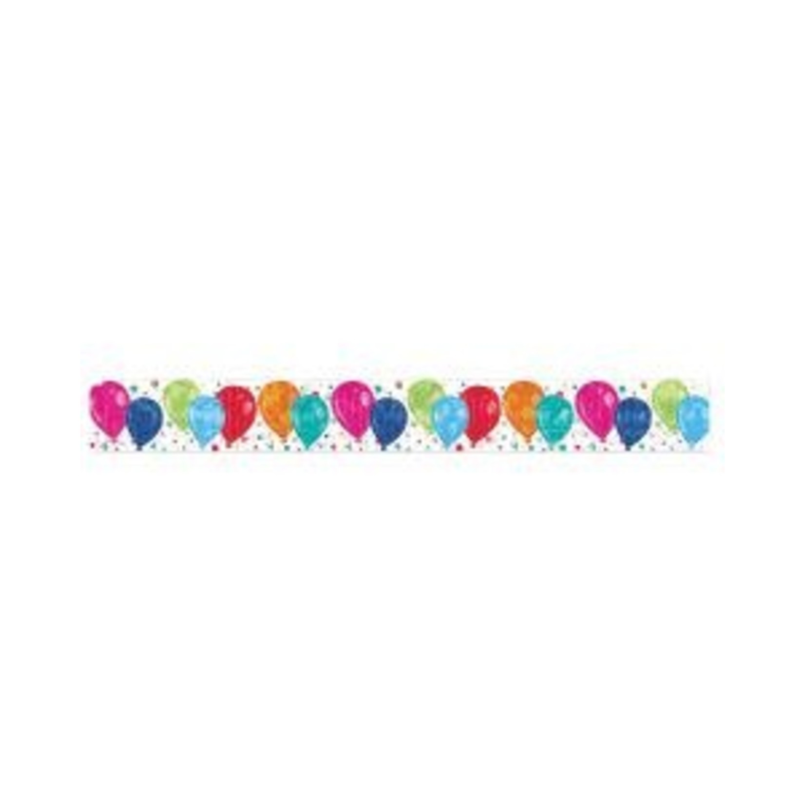 Beistle 5' Metallic  Balloons Fringe Banner - 1ct.