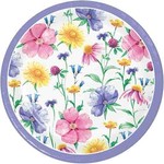Creative Converting 7" Bunny & Blooms w/ Florals Plates - 8ct.