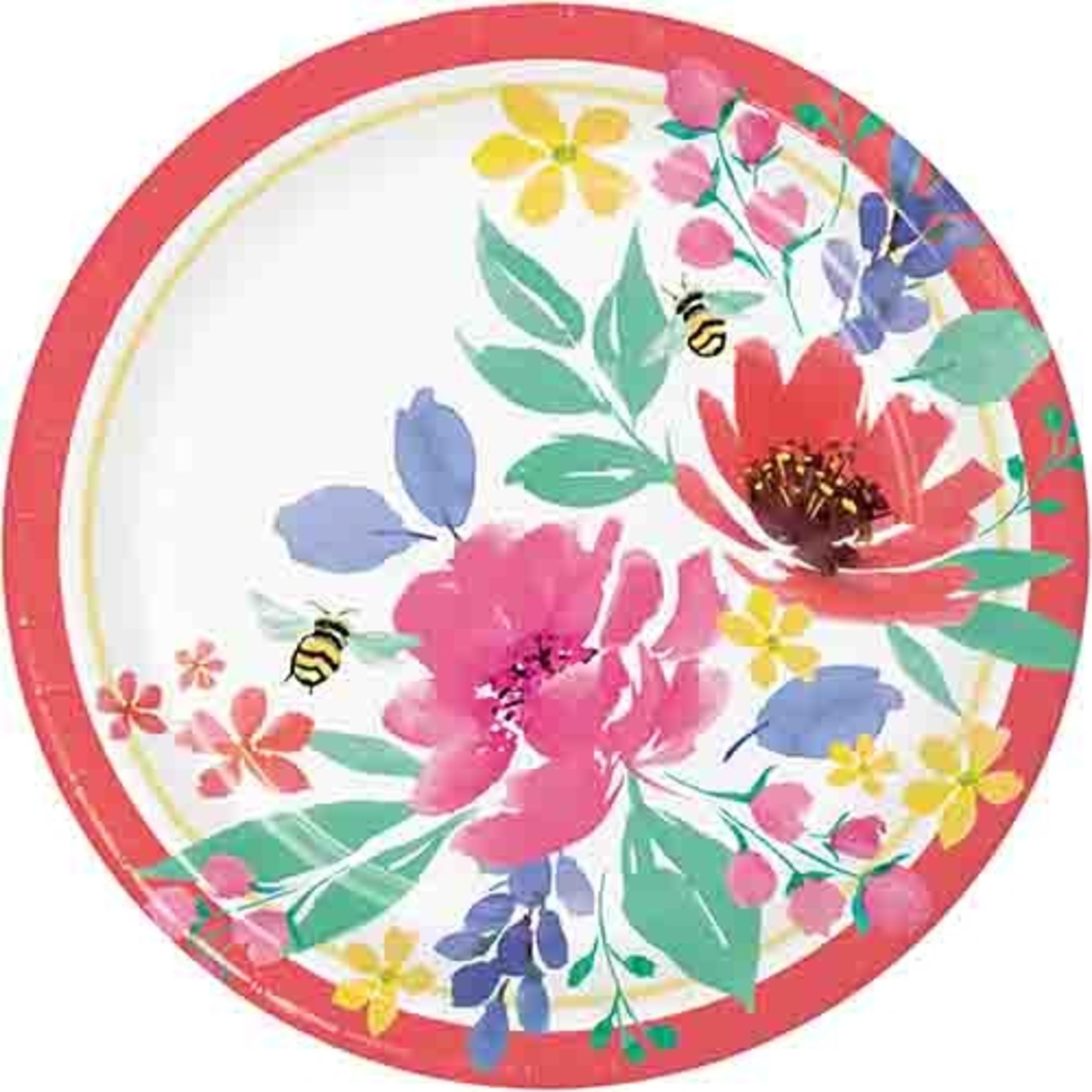 Creative Converting 9" Fragrant Flowers Plates - 8ct.
