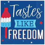 Amscan Tastes Like Freedom Patriotic Lunch Napkins - 16ct.