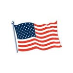 Beistle 18" American Flag Cutout - 1ct.