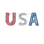 Beistle USA Glittered Banner - 4.5'