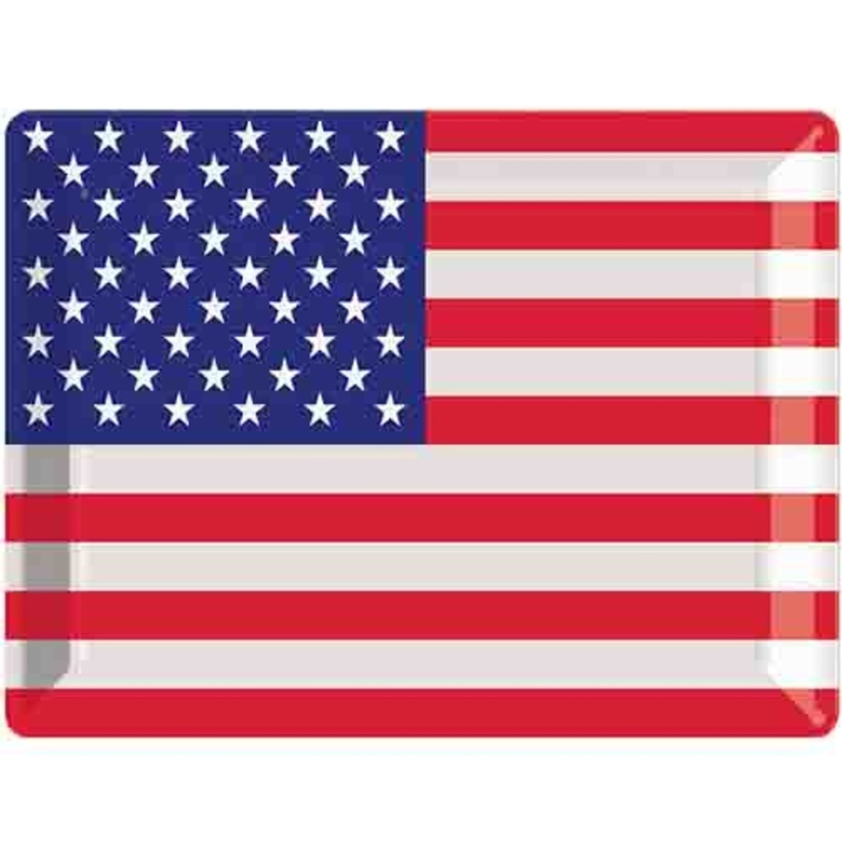 Creative Converting Patriotic Flag Tray 12" x 16" - 1ct.