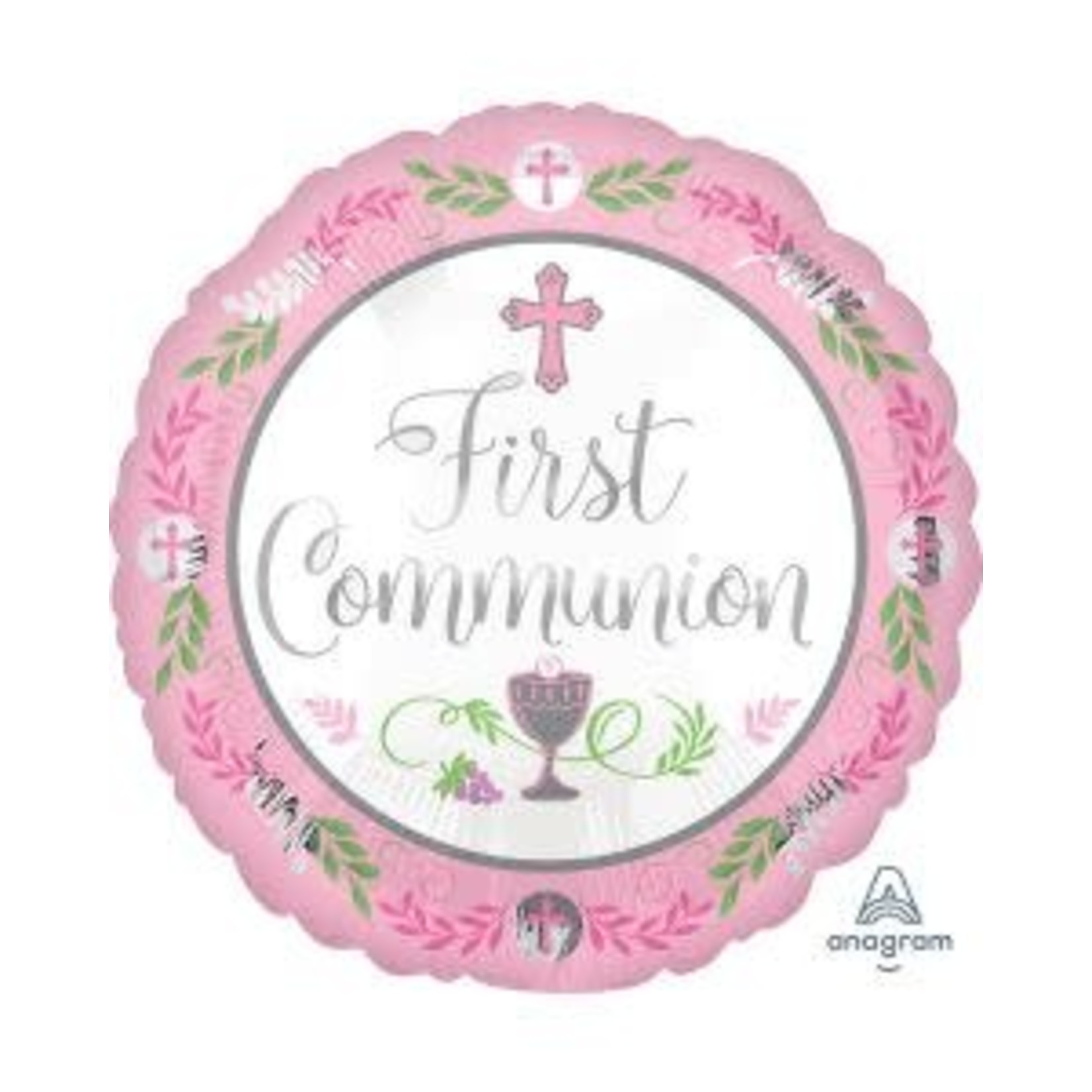 A to Z 18" First Communion Girl Mylar Balloon - 1ct.