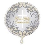 unique 18" First Holy Communion Mylar Balloon - 1ct.
