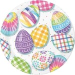 Creative Converting 9" Vibrant Easter Eggs Plates - 8ct.