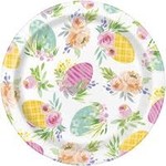 unique 7" Watercolor Pastel Easter Plates - 8ct.