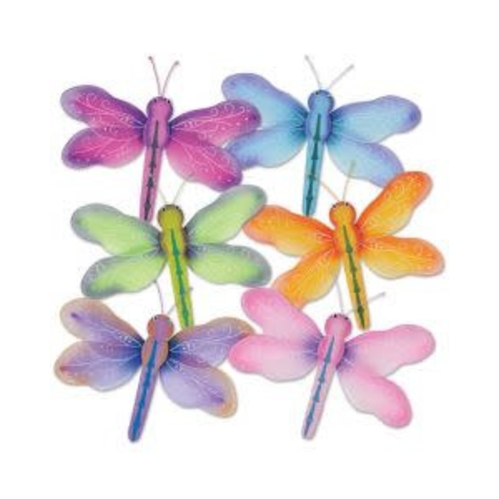 Beistle Colorful Nylon Dragonflies - 1ct. (Assorted Styles & Colors)