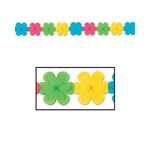 Beistle Flower Hanging Tissue Garland - 5'