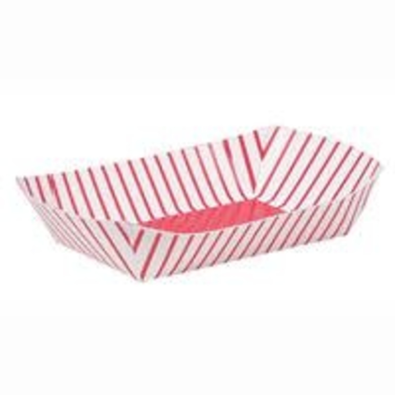 unique Red & White Paper Snack Trays - 4ct.