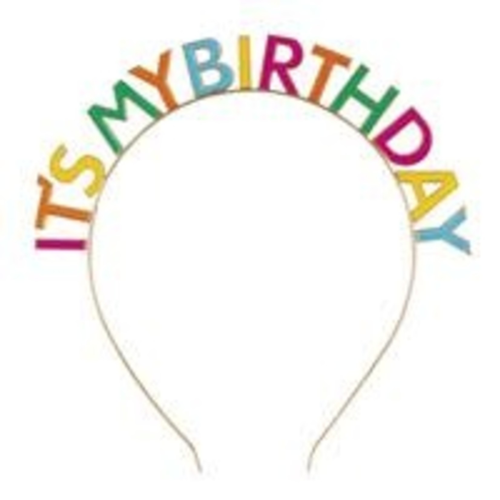 unique It's My Birthday Multi-Color Metal Headband - 1ct.