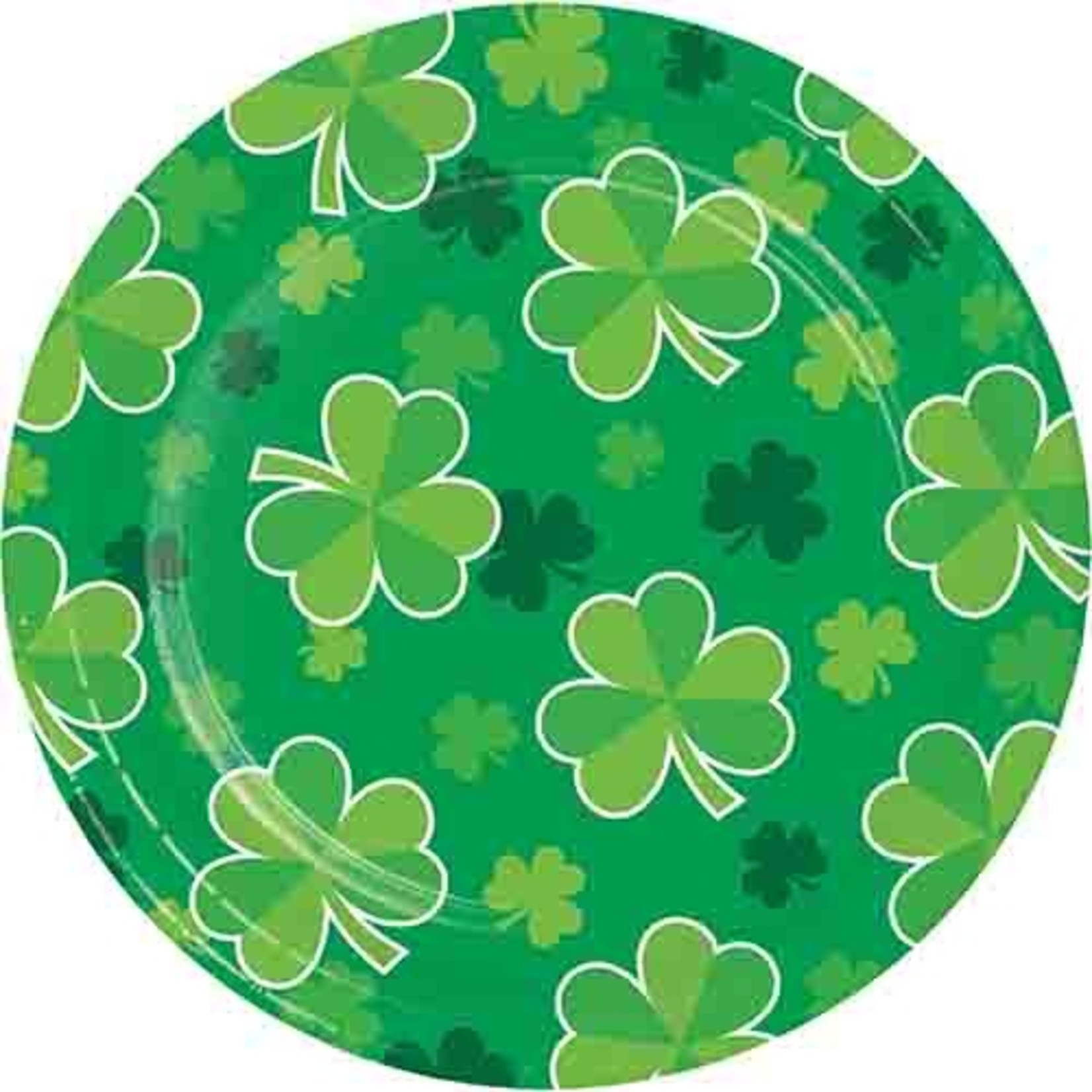 Creative Converting 7" Irish Clover Plates - 8ct.