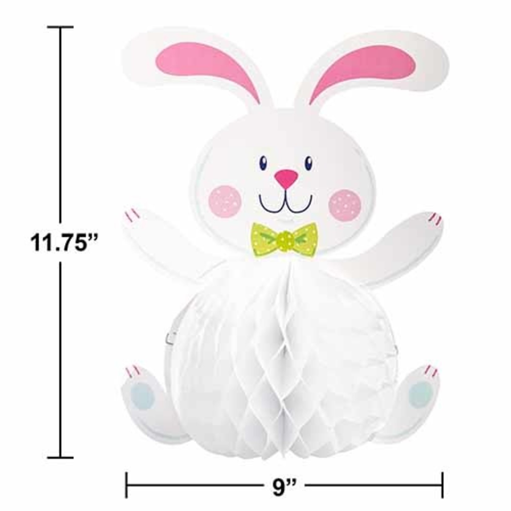 Creative Converting Easter Bunny Honeycomb Centerpiece - 1ct.