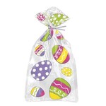 unique Bright Easter Eggs Cello Bags w/ Ties - 20ct. (11.5" x 5.5")