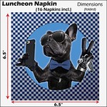 Havercamp Cool Bulldog Lunch Napkins - 16ct.