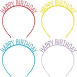 Creative Converting Happy Birthday Glitter Headbands - 4ct. (Assorted Colors)
