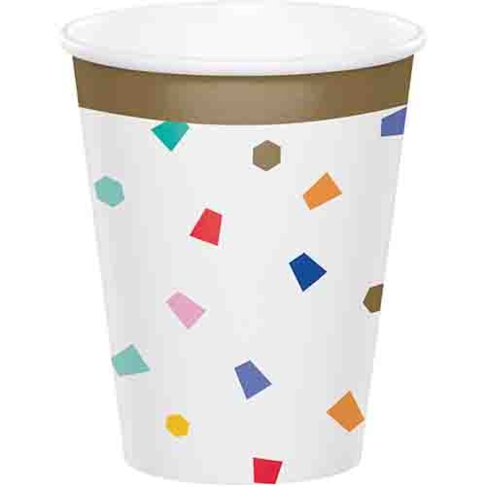 Creative Converting 9oz. Birthday Confetti Paper Cups - 8ct.