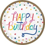 Creative Converting 9" Birthday Confetti Plates - 8ct.