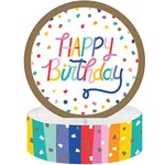 Creative Converting Birthday Confetti Paper Table Cover - 54 x