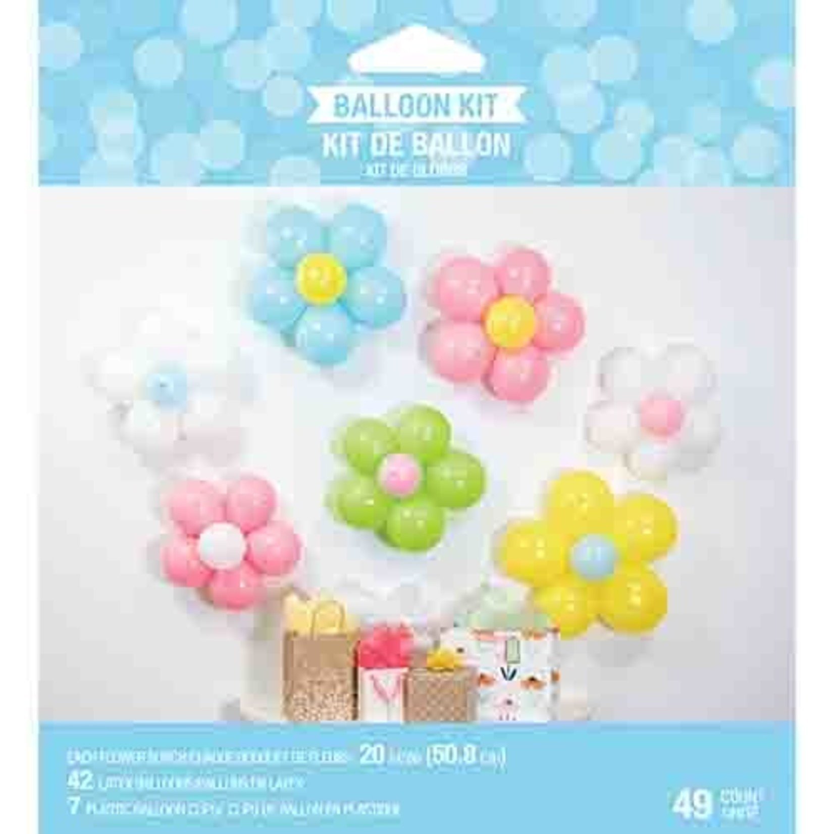 Creative Converting Flower Power Balloon Flower Kit - 5ct. (Comes W/ Balloons)