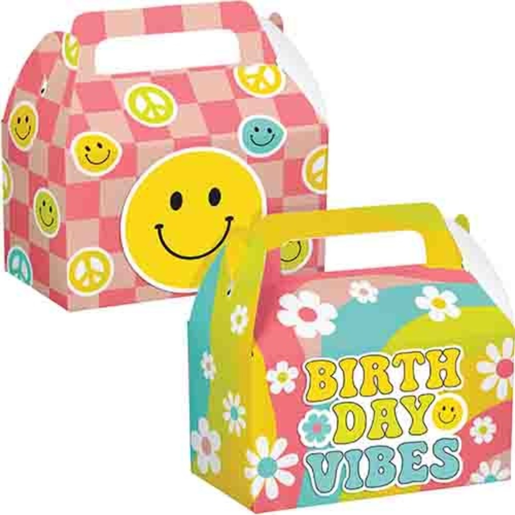 Creative Converting Flower Power 3D Favor Boxes - 4ct.
