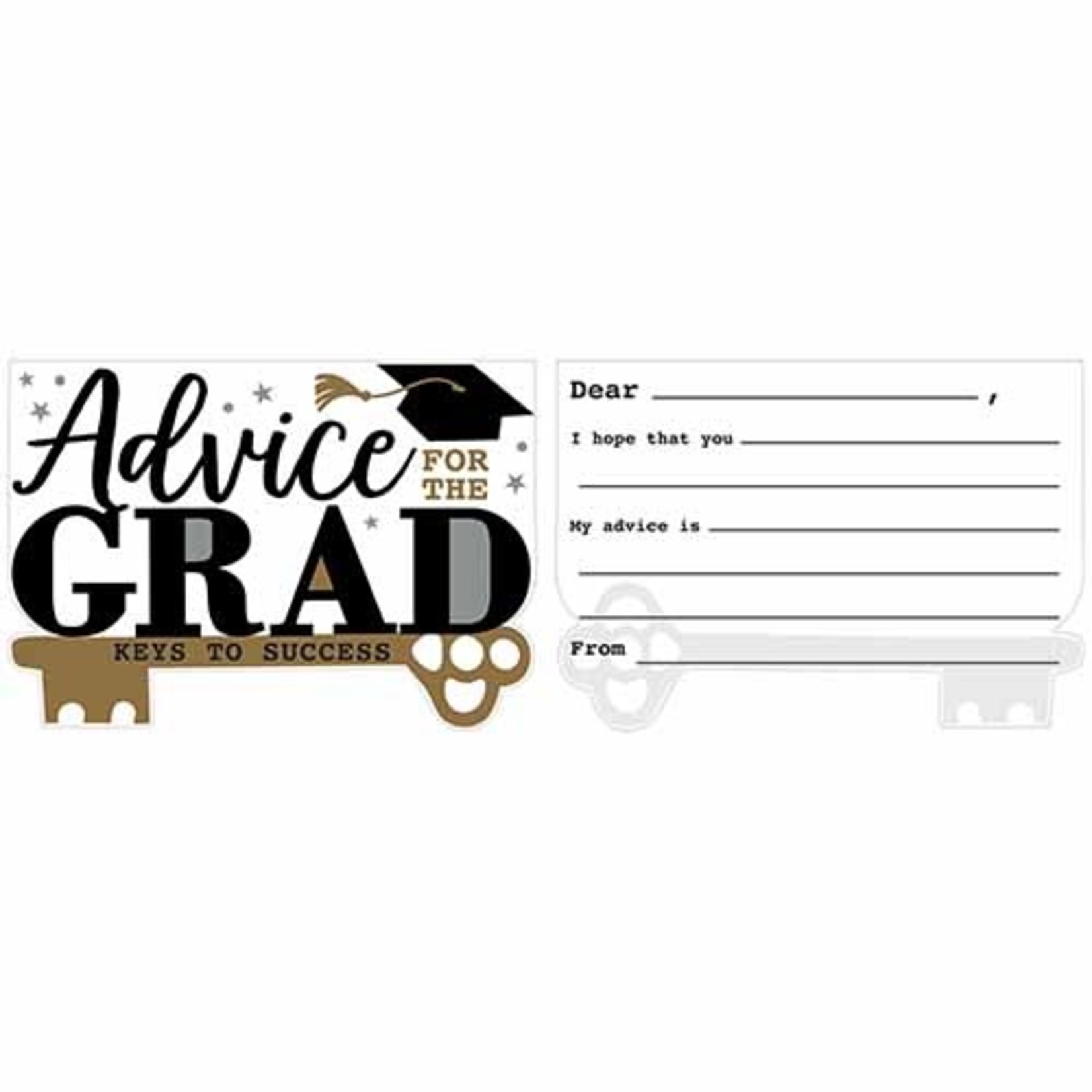 Amscan Graduation Advice Cards - 24ct.