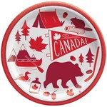 Amscan 7" Canadian Pride Plates - 12ct.