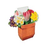 Beistle 11" Cheery Flower Bouquet Centerpiece - 1ct. (No Watering Needed)