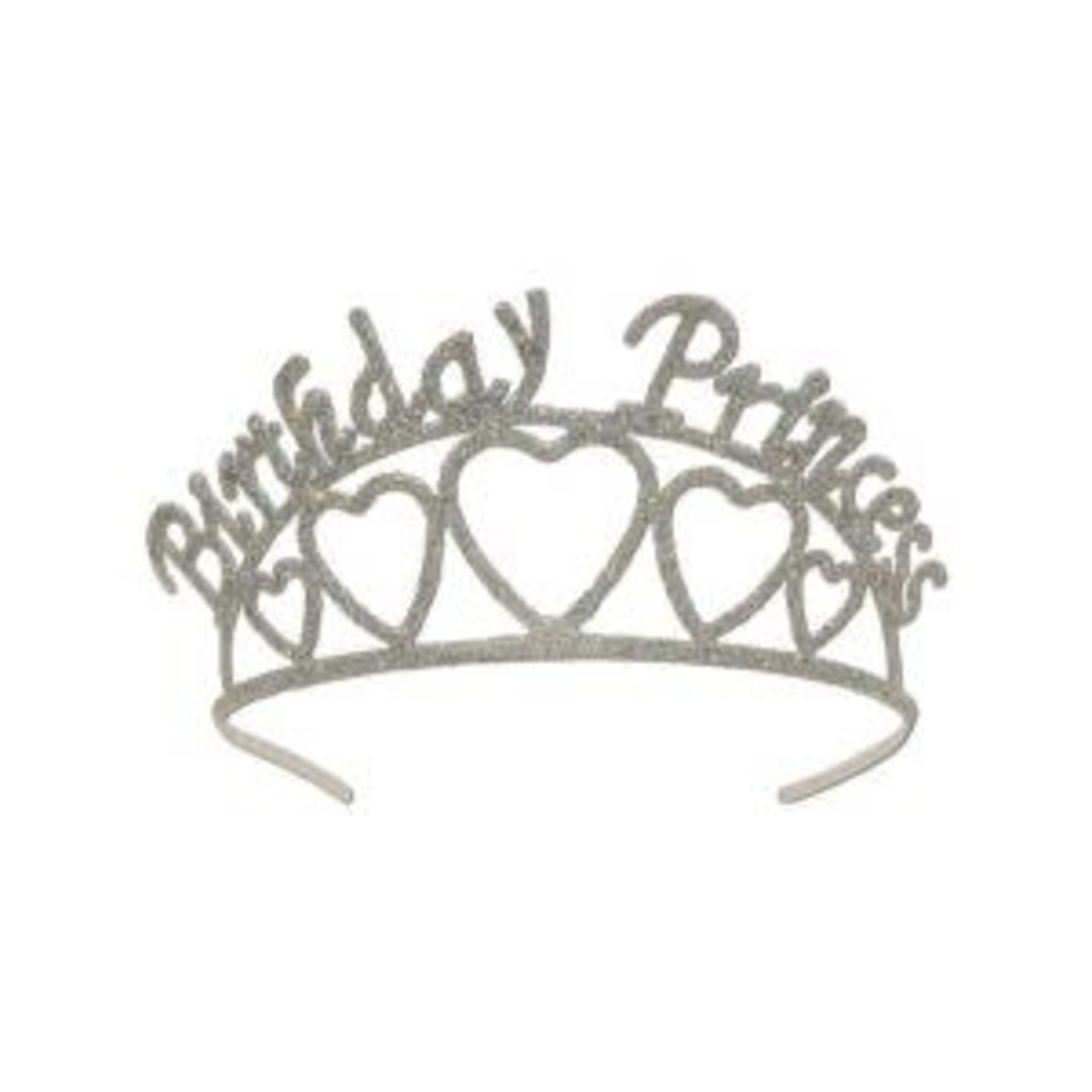 Beistle Birthday Princess Glittered Metal Tiara - 1ct.