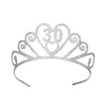 Beistle 30th Glittered Birthday Metal Tiara - 1ct.