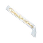 Beistle 50th Birthday Gold Glittered Sash - 1ct.