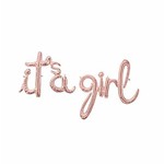 Anagram It's A Girl Script Mylar Balloons - 2ct. (Air Fill Only)