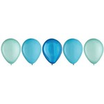 Amscan 11" Aqua Blue Balloon Color Mix - 15ct.