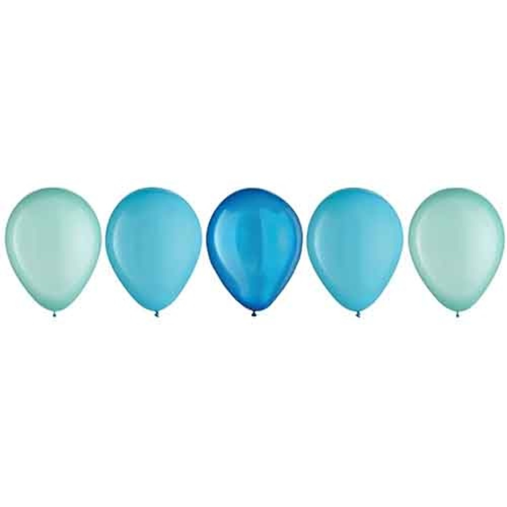 Amscan 11" Aqua Blue Balloon Color Mix - 15ct.