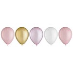 Amscan 11" Pastel Pink Latex Balloon Assortment - 15ct.