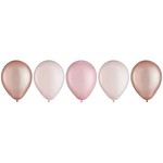 Amscan 11" Rose Gold Latex Balloon Assortment - 15ct.