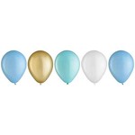 Amscan 11" Pastel Blue Latex Balloon Assortment - 15ct.