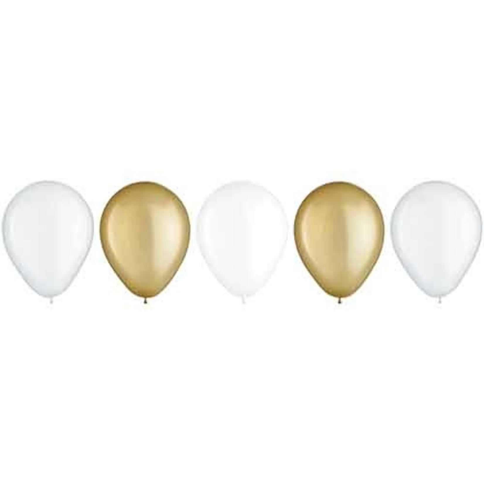 Amscan 11" Golden Latex Balloon Assorted Color Mix - 15ct.
