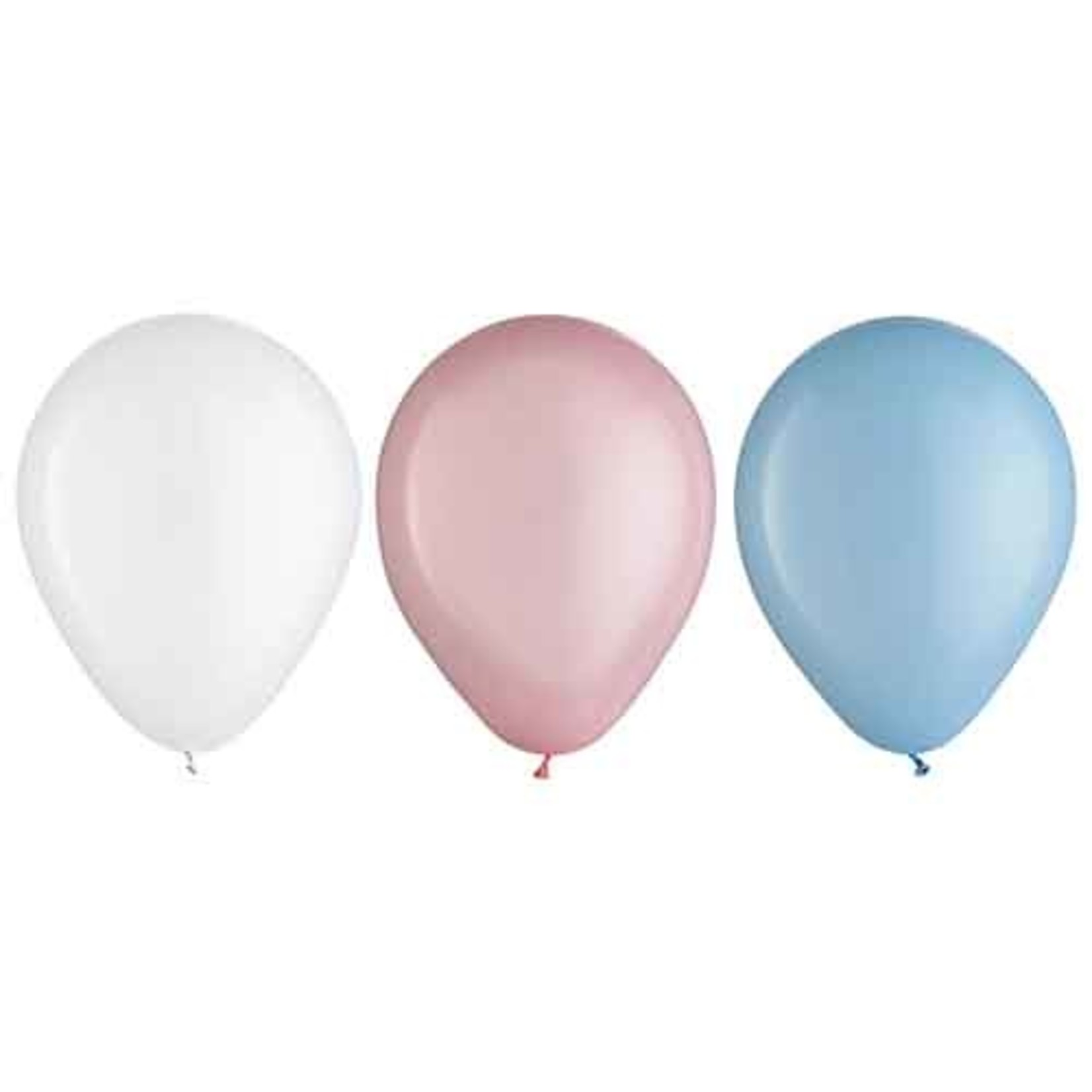 Amscan 11" Gender Reveal Color Mix Latex Balloon Assortment - 15ct.