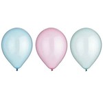 Amscan 11" Clear Droplets Color Mix Latex Balloons - 6ct.
