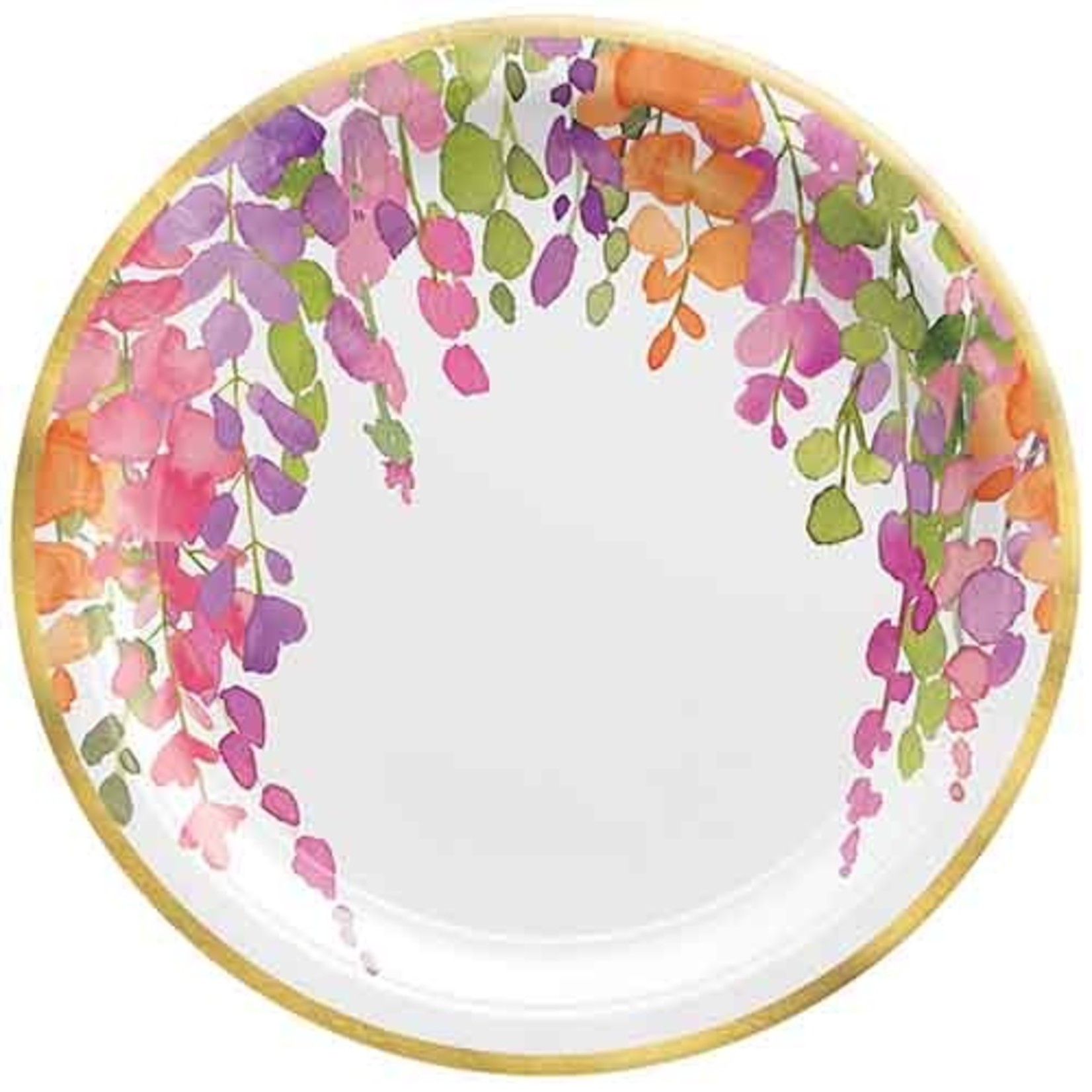 Amscan 10" Romantic Floral Paper Plates - 8ct.