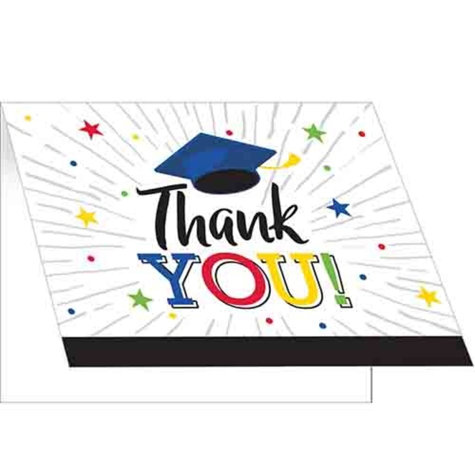 Creative Converting Hats Off Grad Thank Yous - 8ct.