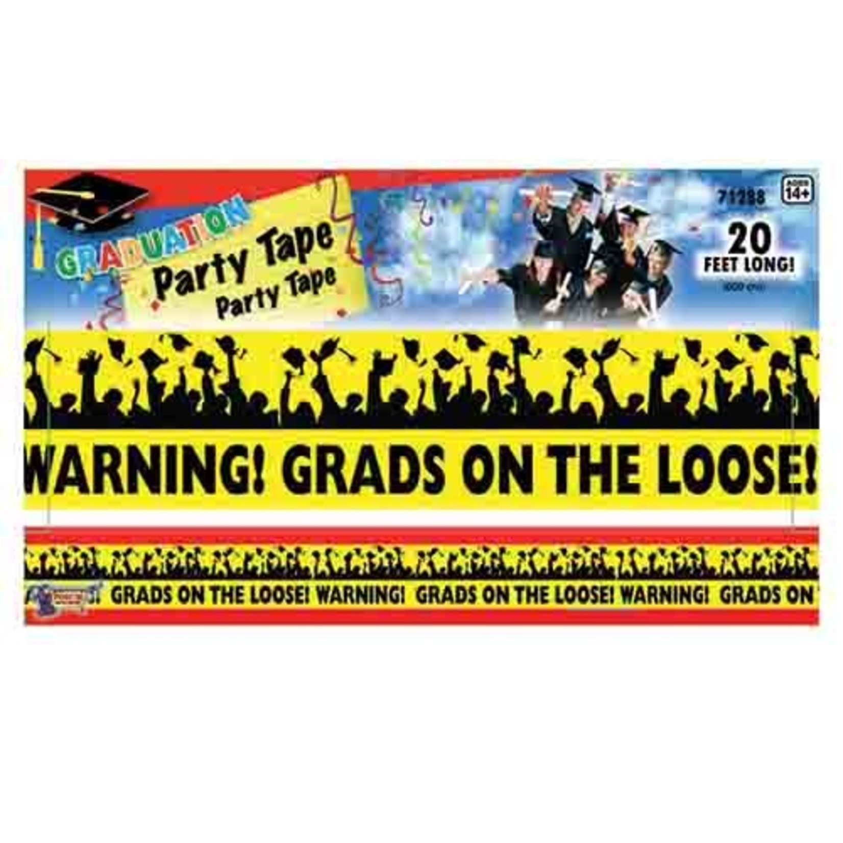 Rubies Grad On Loose! Graduation Party Tape - 20'
